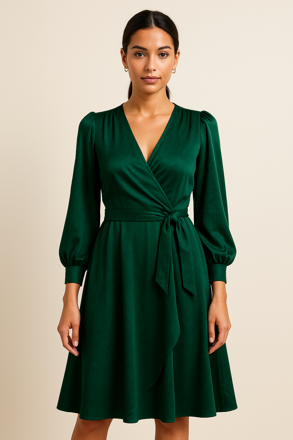 Faux Wrap Dress
