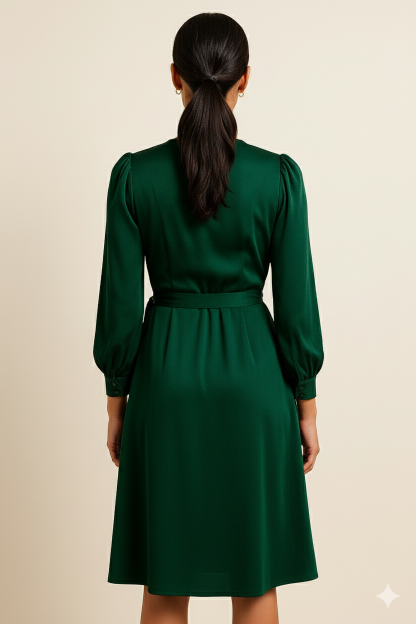 Faux Wrap Dress