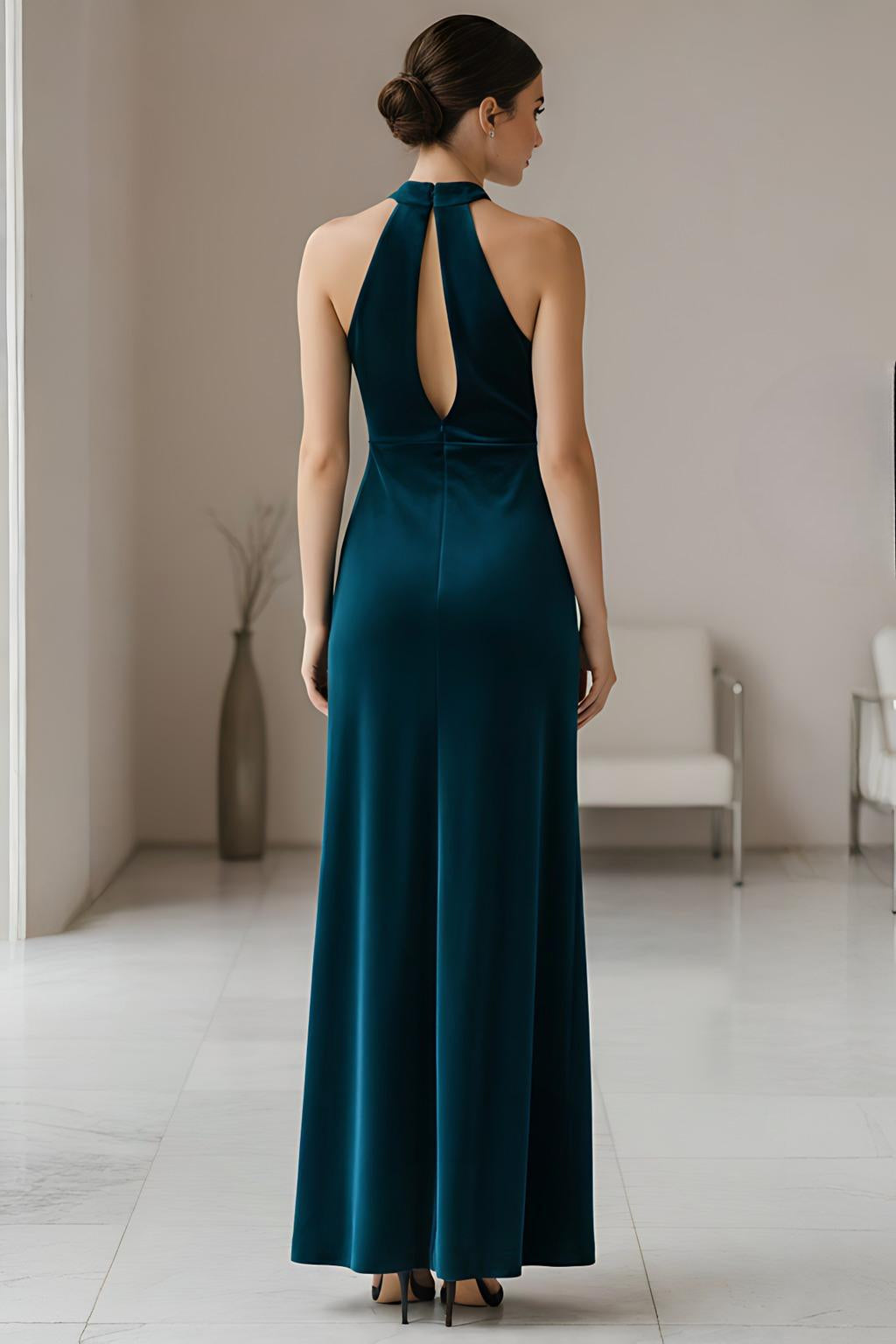 Halter Neck Maxi Dress
