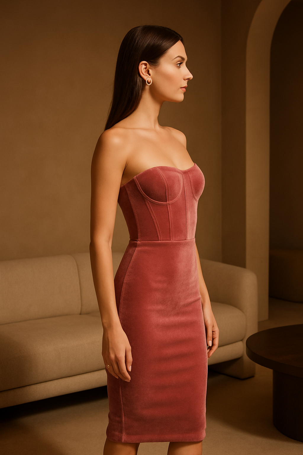 Pink Bustier Dress
