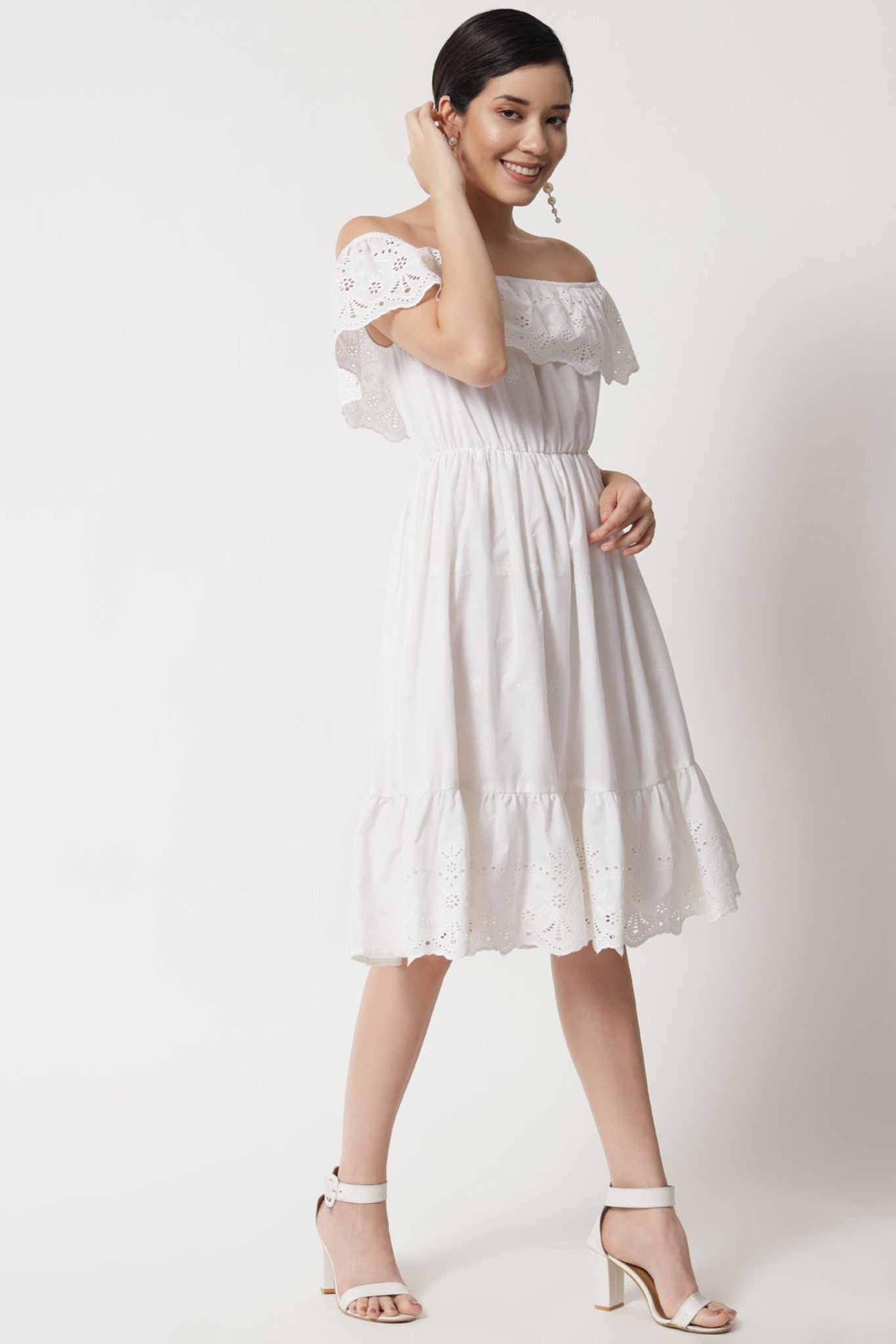 Eyelet Embroidered Dress - Alter Amour