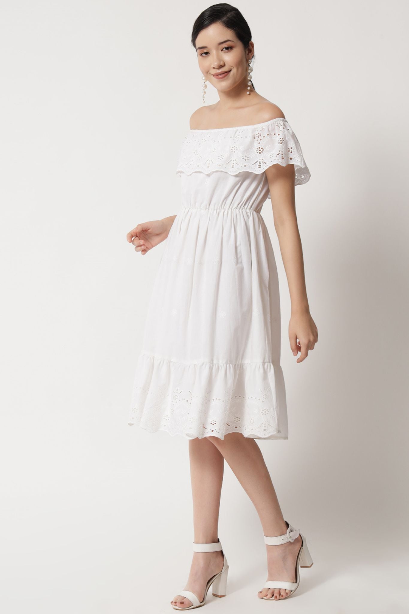 Eyelet Embroidered Dress - Alter Amour
