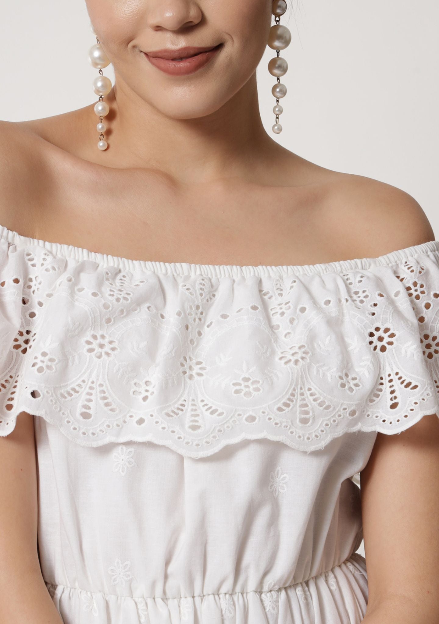 Eyelet Embroidered Dress - Alter Amour