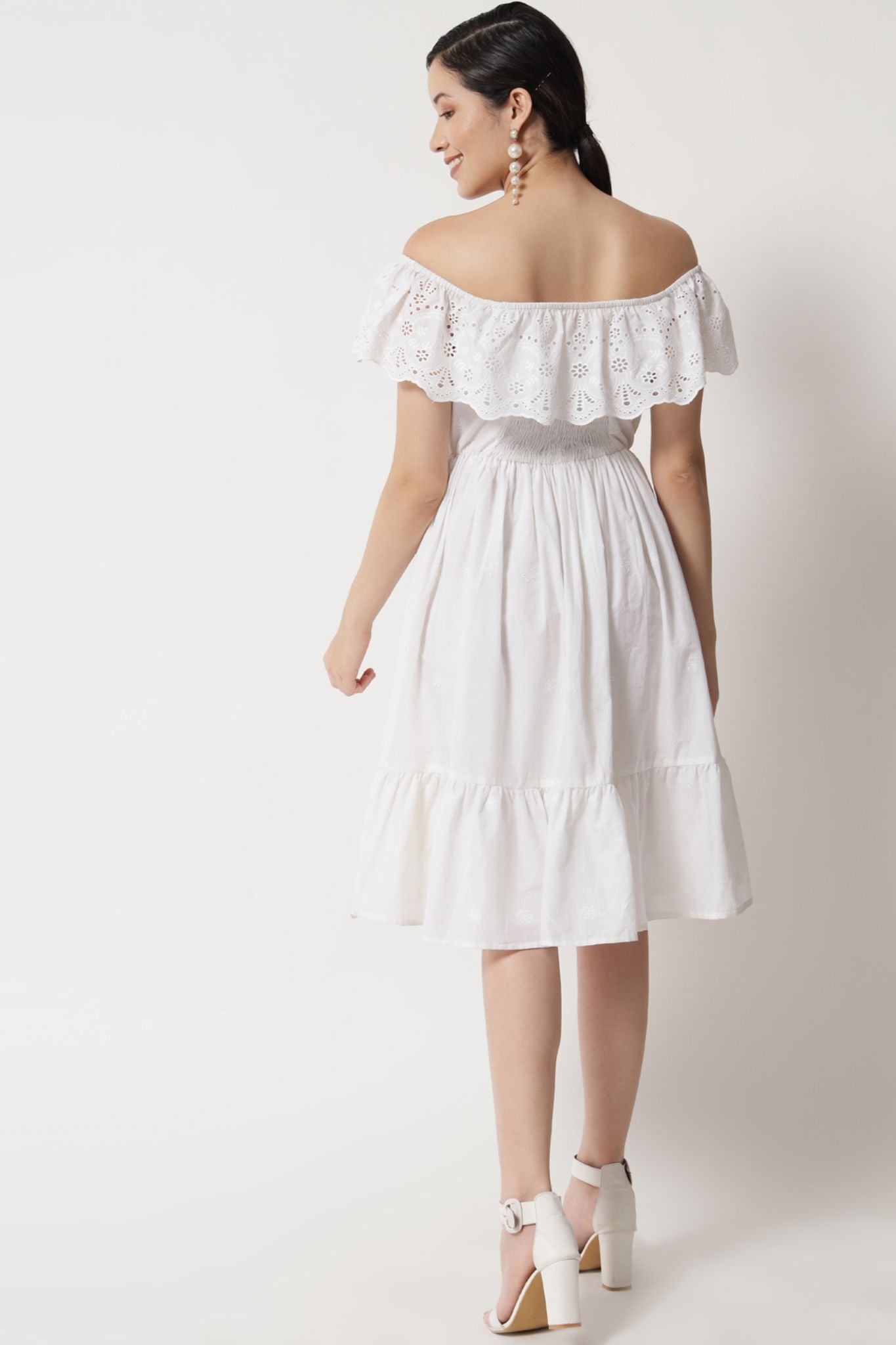 Eyelet Embroidered Dress - Alter Amour