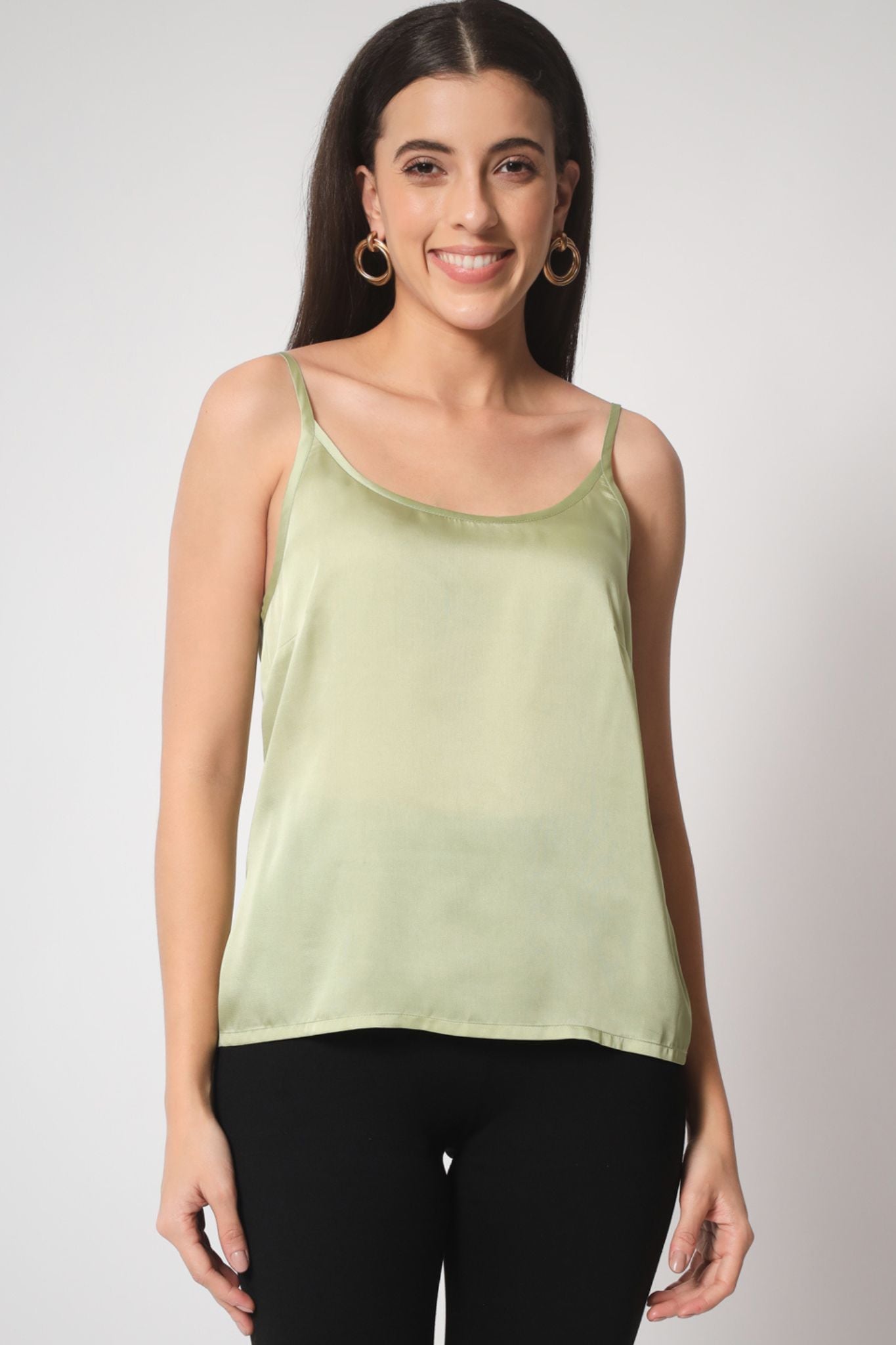 Green Gold Lurex Hilo Tunic