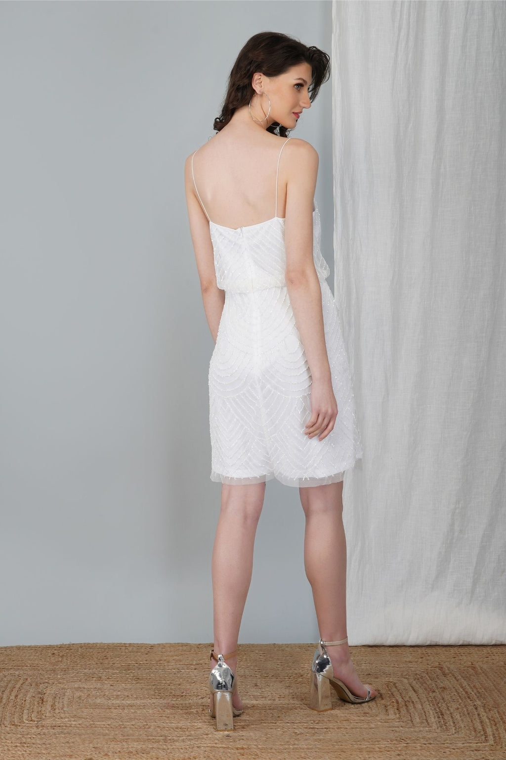 Luna - Embellished Blouson Dress - AlterAmour