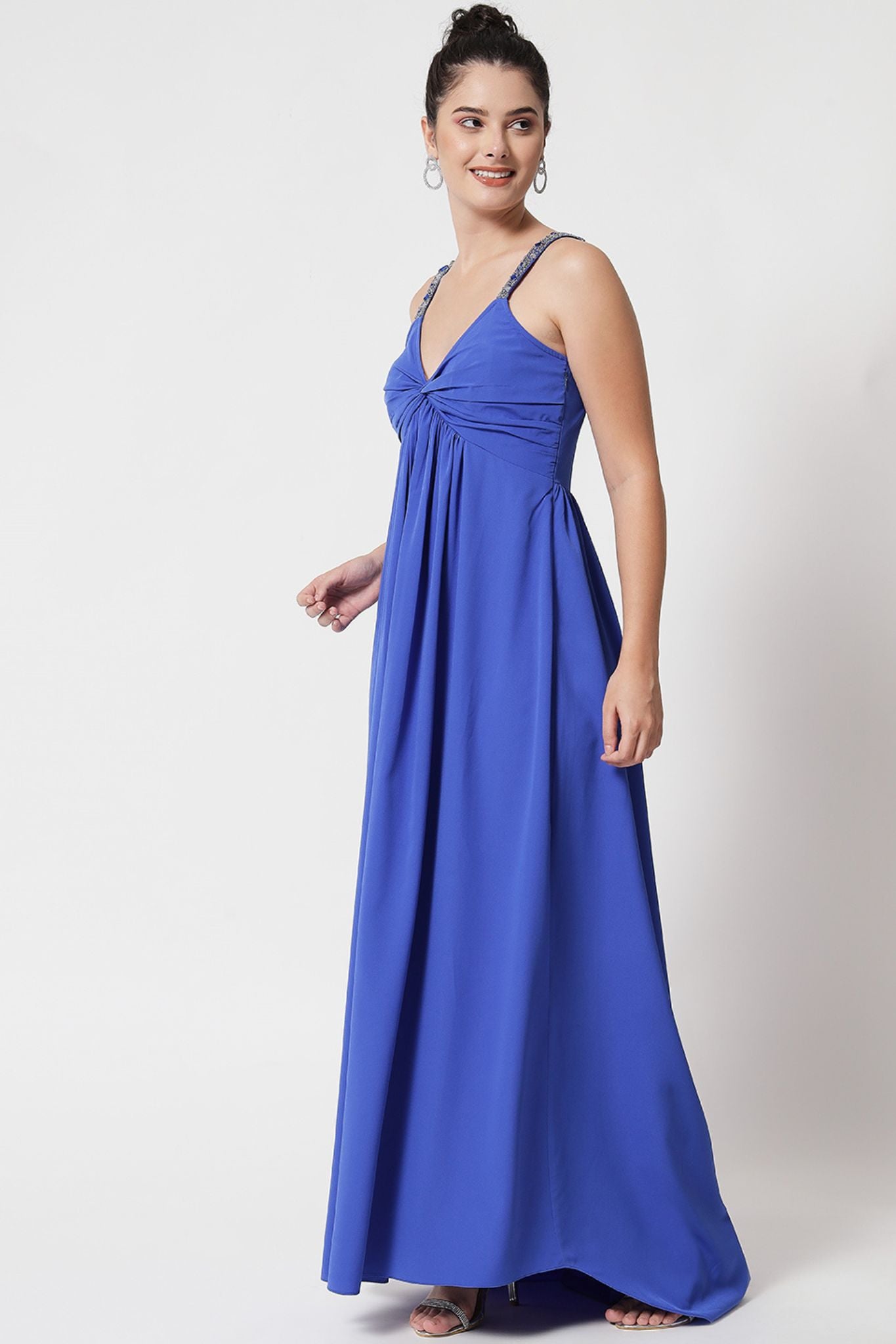 Royal Blue High-Low Cocktail Dress - Alter Amour