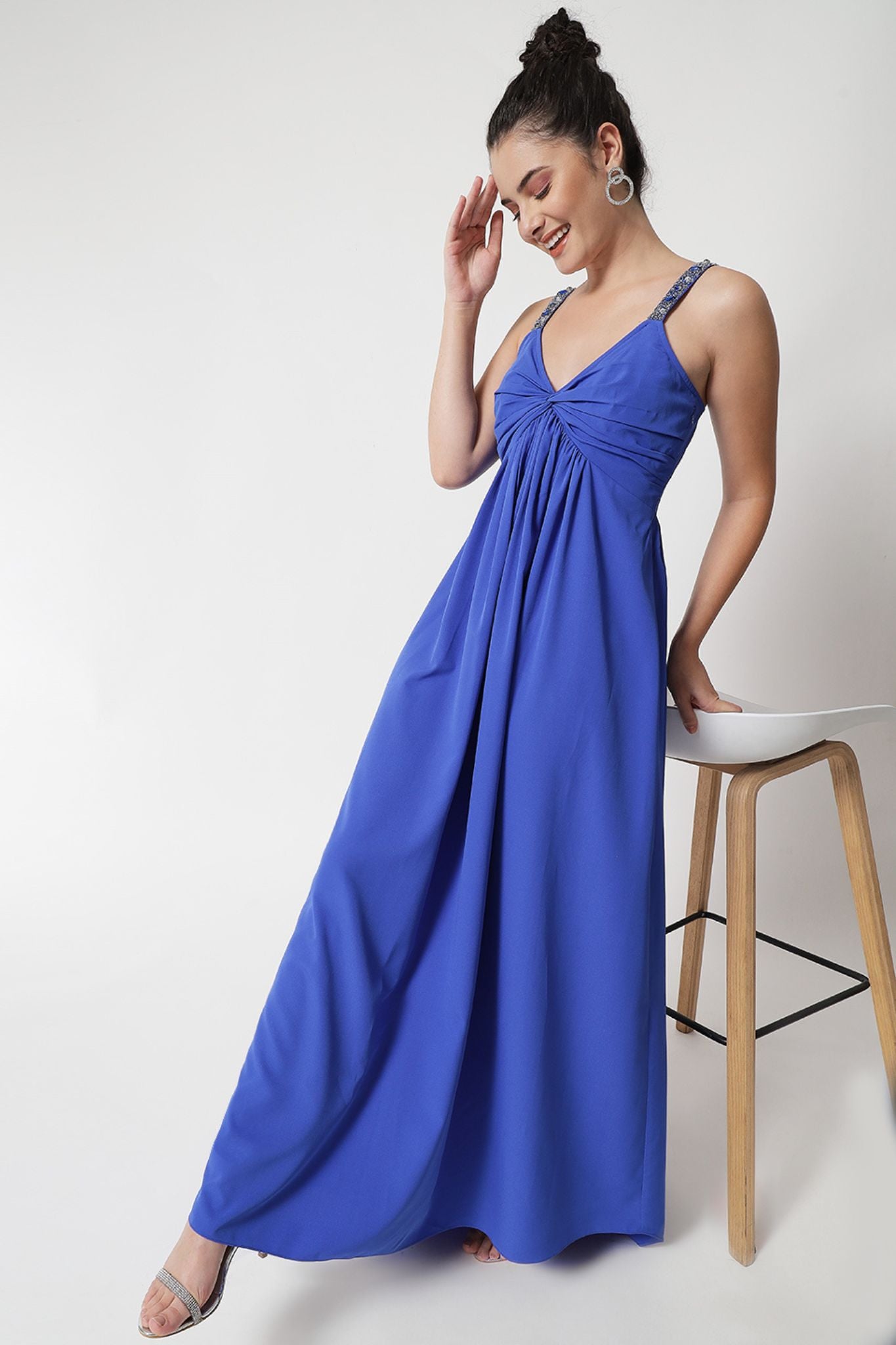 Royal Blue High-Low Cocktail Dress - Alter Amour