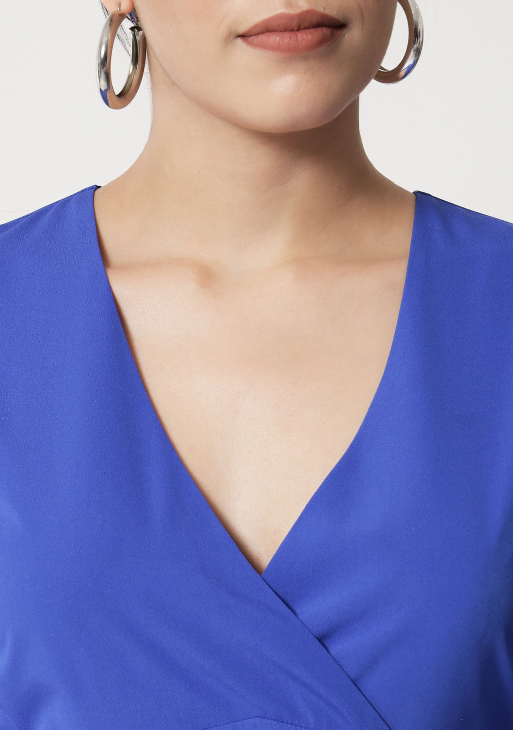 Royal Blue Surplice Tier Dress - Alter Amour