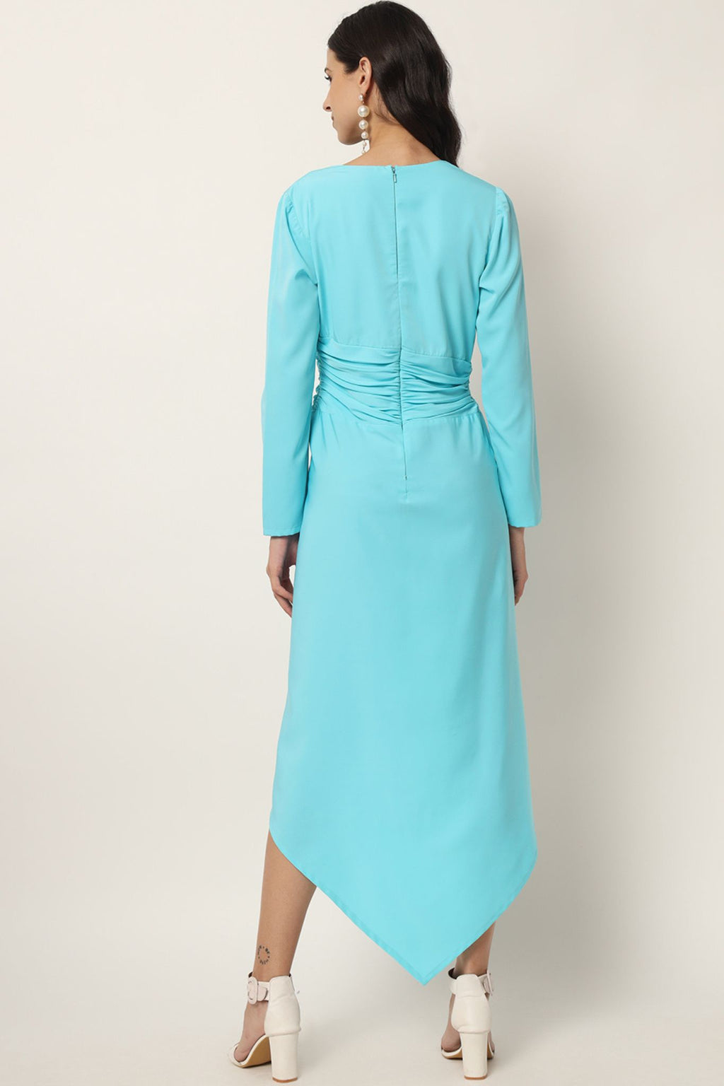 Ruched Waist High Low Dress - Alter Amour