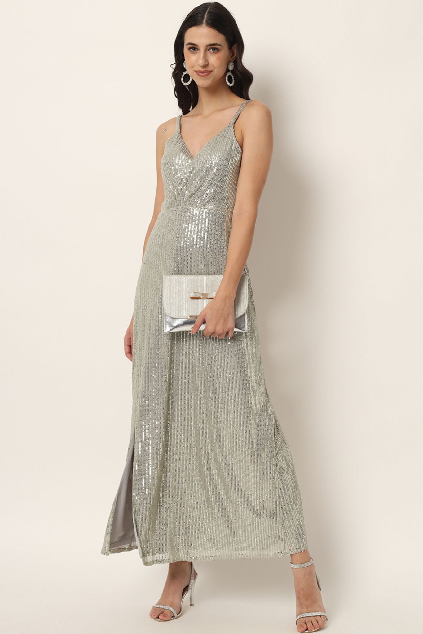 Sequin Embellished Maxi Dress - Alter Amour