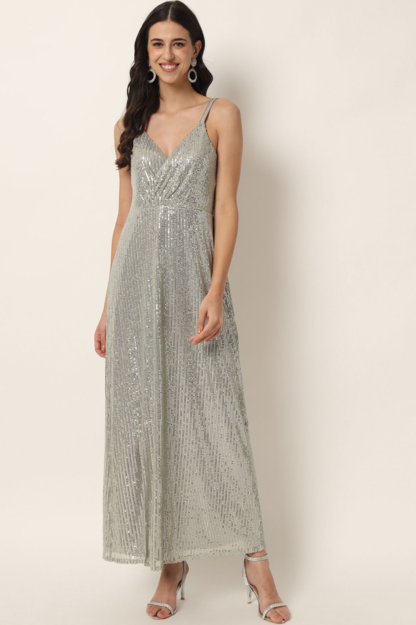 Sequin Embellished Maxi Dress - Alter Amour